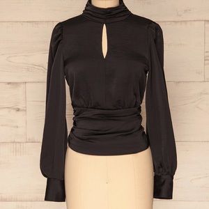 NWT 1861 Lentini Onyx black backless top
